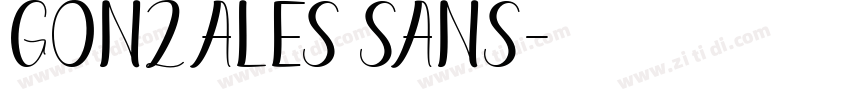 Gonzales Sans字体转换